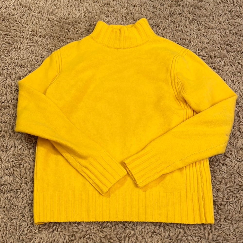 J. Crew High Neck Yellow Sweater